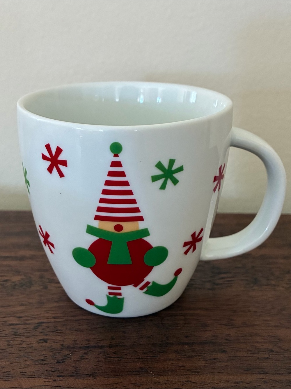 Crate & Barrel Jingle Elf Christmas Mini Children’s Ceramic Mug